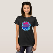 Bisexual Pride Ice Melting Bisexual Flag LGBTQ Bis Tシャツ (正面フル)