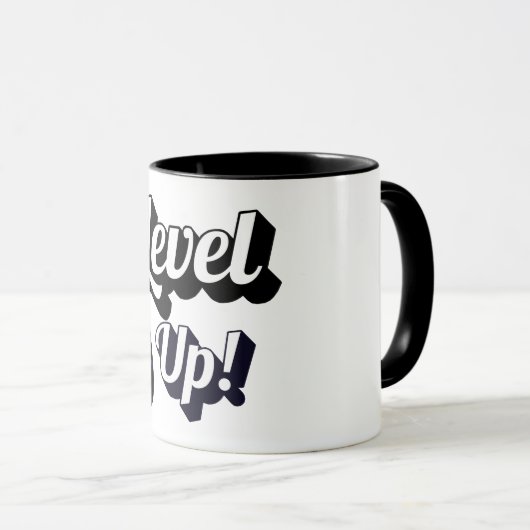 Bisexual Pride Level Up Tiger Paw Controller Mug マグカップ (正面右)