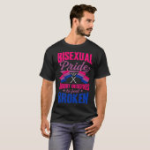 Bisexual Pride Nobody Deserves To Feel Broken Bise Tシャツ (正面フル)