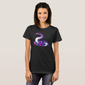 Bisexual Pride Snake Lgbt Bisexual Flag Snakes Rep Tシャツ (正面フル)
