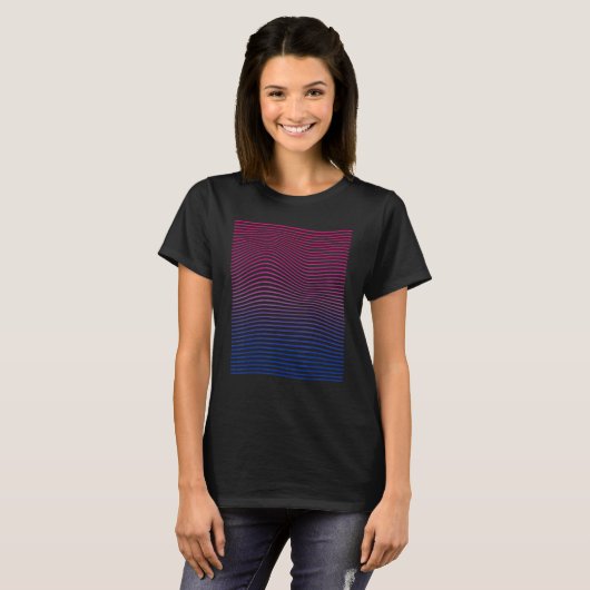 Bisexual Pride Subtle Bi Bisexuality Flag LGBT Pri Tシャツ (正面フル)