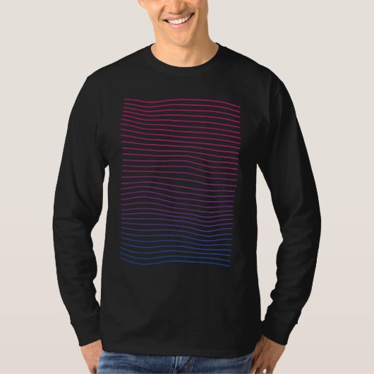 Bisexual Pride   Subtle Bisexual Abstract Bi Pride Tシャツ (正面)