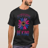 Bisexual Sunflower Be Kind Bi Pride Flag Lgbtq Wom Tシャツ (正面)