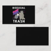 Bisexual Trash Gay Pride Rainbow LGBT Raccoon 名刺 (正面/裏面)