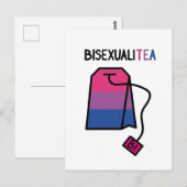 BisexualiTEA BiプライドフラッグBisexual Tea ポストカード (正面/裏面)