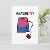 BisexualiTEA BiプライドフラッグBisexual Tea 招待状 (スタンド正面)