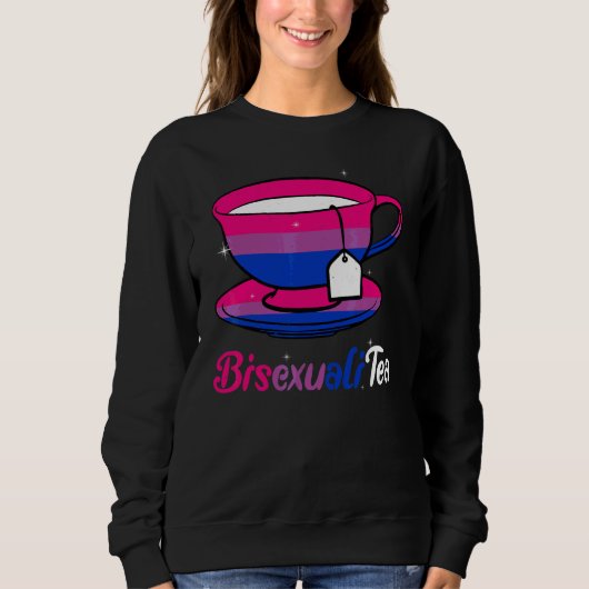 Bisexualitea Bisexual   Bisexual Support Tea スウェットシャツ (正面)
