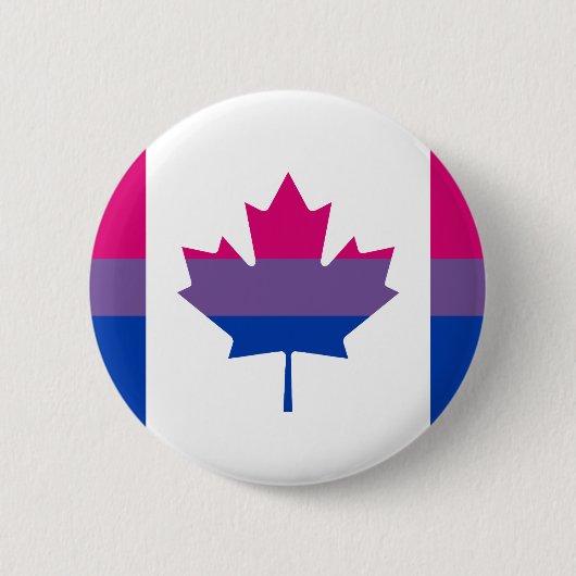 Bisexuality Canadian pride flag Button 缶バッジ (正面)