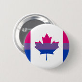 Bisexuality Canadian pride flag Button 缶バッジ (正面&裏面)
