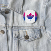 Bisexuality Canadian pride flag Button 缶バッジ (インサイチュ)