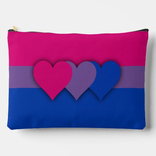 Bisexuality flag  アクセサリーポーチ (正面)