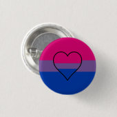 Bisexuality flag button 缶バッジ (正面&裏面)