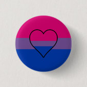 Bisexuality flag button 缶バッジ (正面)