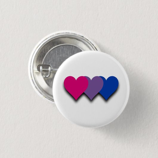 Bisexuality flag button 缶バッジ (正面&裏面)