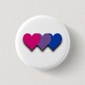 Bisexuality flag button 缶バッジ (正面)