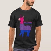 Bisexuality Llama Bisexual Flag Bi LGBTQ Bisexual  Tシャツ (正面)