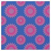 Bisexuality pride colors /blue flower pattern ファブリック (クローズアップ)