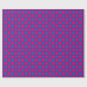 Bisexuality pride colors / pink flower pattern ラッピングペーパー (フラット)