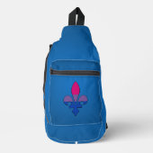 Bisexuality pride fleur-de-lis   スリングバッグ (正面)