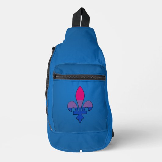 Bisexuality pride fleur-de-lis   スリングバッグ (正面)