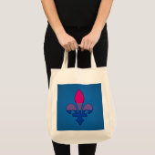 Bisexuality pride fleur-de-lis   トートバッグ (正面(商品))