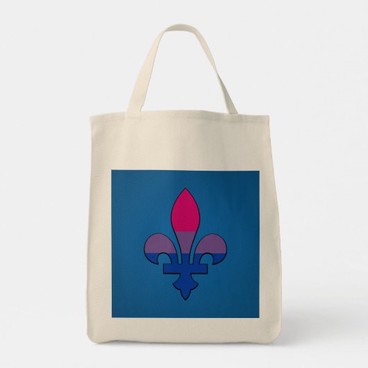 Bisexuality pride fleur-de-lis   トートバッグ (裏面)