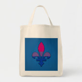 Bisexuality pride fleur-de-lis   トートバッグ (正面)