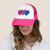 Bisexuality pride hearts Trucker Hat キャップ (インサイチュ)