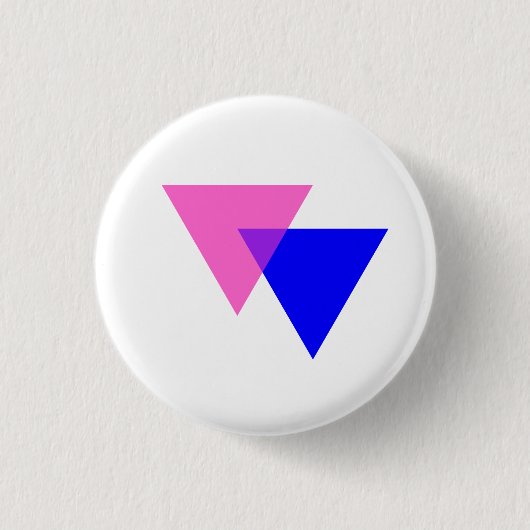 Bisexuality symbol button 缶バッジ (正面)