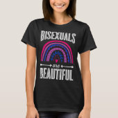 Bisexuals Are Beautiful Bisexual Pride Bohemian Ra Tシャツ (正面)