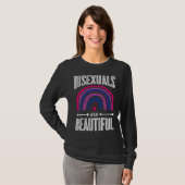 Bisexuals Are Beautiful Bisexual Pride Bohemian Ra Tシャツ (正面フル)