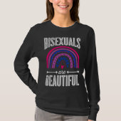 Bisexuals Are Beautiful Bisexual Pride Bohemian Ra Tシャツ (正面)