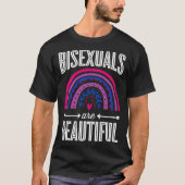 Bisexuals Are Beautiful Bisexual Pride Bohemian Ra Tシャツ (正面)