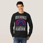 Bisexuals Are Beautiful Bisexual Pride Bohemian Ra Tシャツ (正面フル)