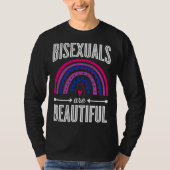 Bisexuals Are Beautiful Bisexual Pride Bohemian Ra Tシャツ (正面)