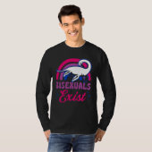 Bisexuals Exist Bisexual Loch Ness Monster Pride R Tシャツ (正面フル)