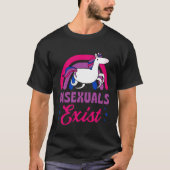 Bisexuals Exist Bisexual Pride Minimalist Rainbow  Tシャツ (正面)