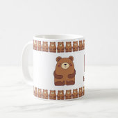 BisforBear–FunAlphabetCupDesign コーヒーマグカップ (正面左)