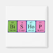 Bishop周期表名磁石 マグネット (正面)