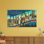 Bishop, California – ラージレターシーン キャンバスプリント (インサイチュ (リビング))