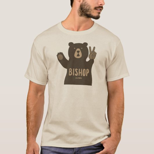 Bishop California Peace Bear Tシャツ (正面)