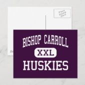 Bishop Carroll – ハスキーズ – ハイ – エベンズバーグ ポストカード (正面/裏面)
