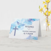 Bishop Ordination Anniversary恵み紫 カード (黄色い花)