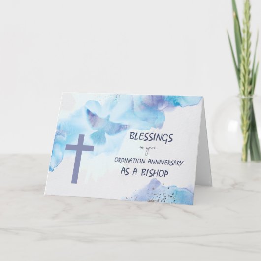 Bishop Ordination Anniversary恵み紫 カード (正面)