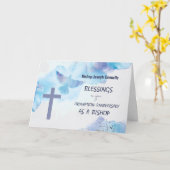 Bishop Ordination Anniversary恵み紫 カード (黄色い花)