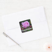 Bishop's Castleバラ#1スタンプ スクエアシール (封筒)