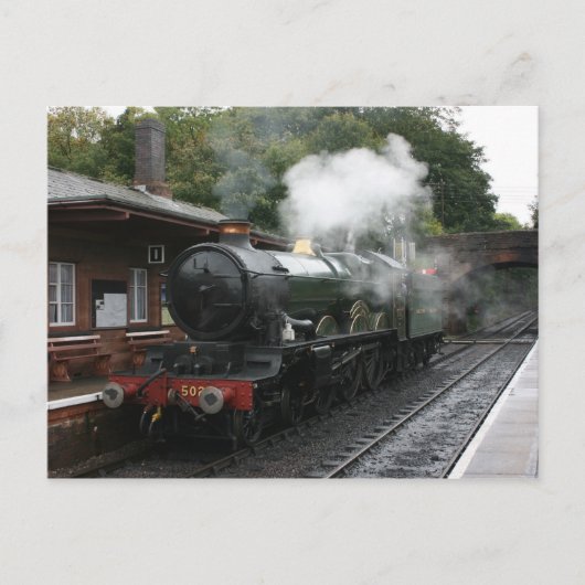 Bishops Lydeard駅、West Somerset Railway、英国 ポストカード (正面)