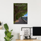 Bishops Park Fulham London Travel Poster ポスター (ホームオフィス)