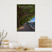 Bishops Park Fulham London Travel Poster ポスター (キッチン)