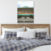 Biskek Frunze共産主義建築サーカス キャンバスプリント (インサイチュ (寝室))